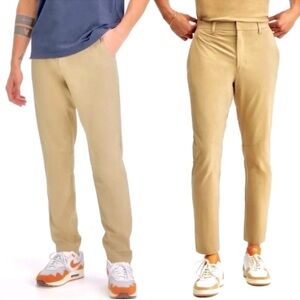 Fabletics Tan Chinos Classic Cotton Twill